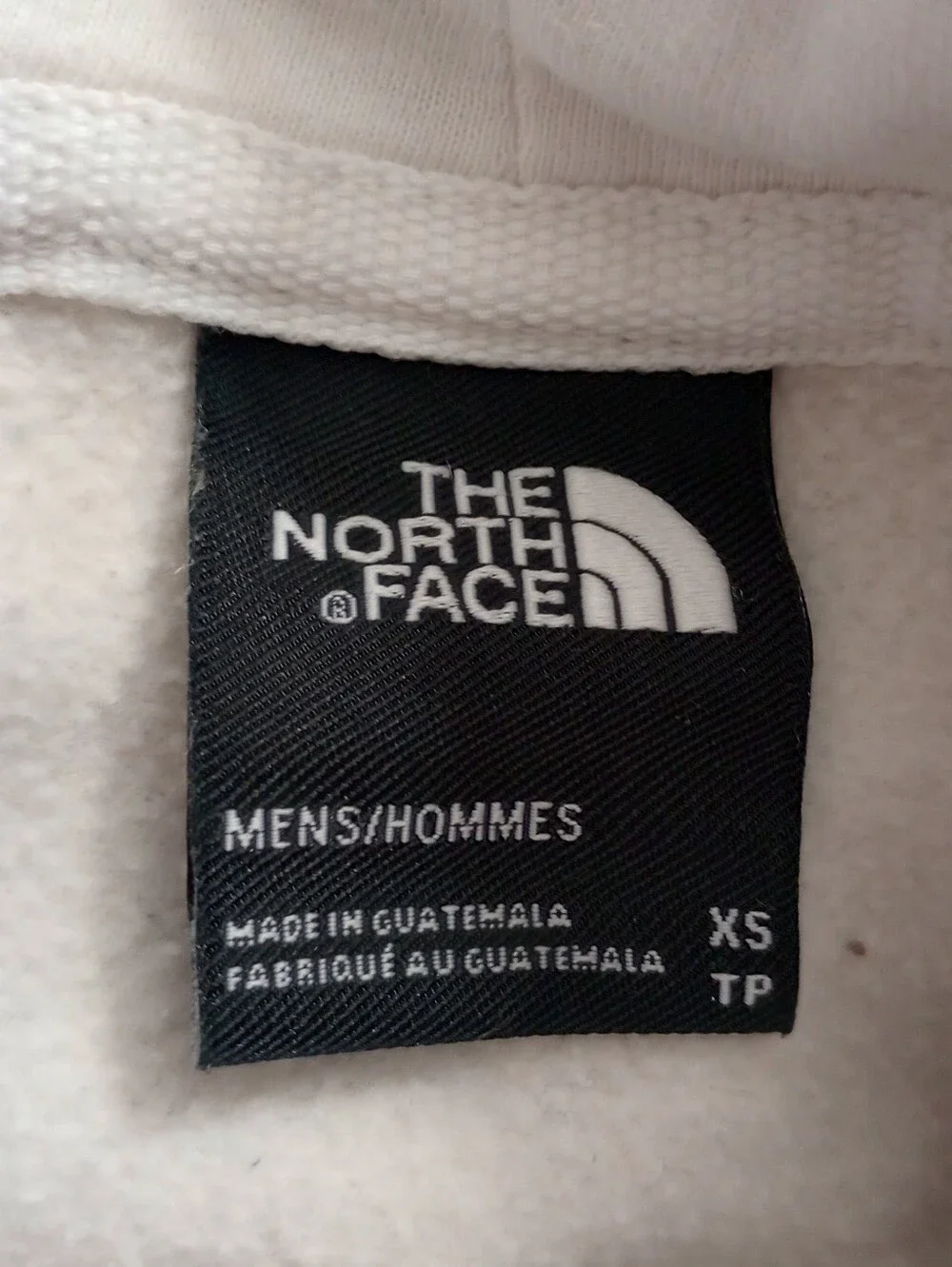 The North Face White & Black Hoodie Never Stop Exploring Men's XS